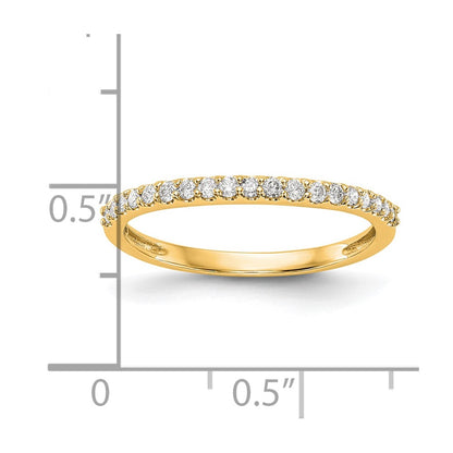 14K Yellow Gold Real Diamond Band