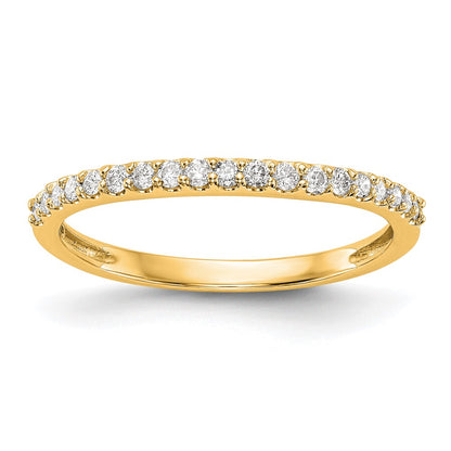 14K Yellow Gold Real Diamond Band