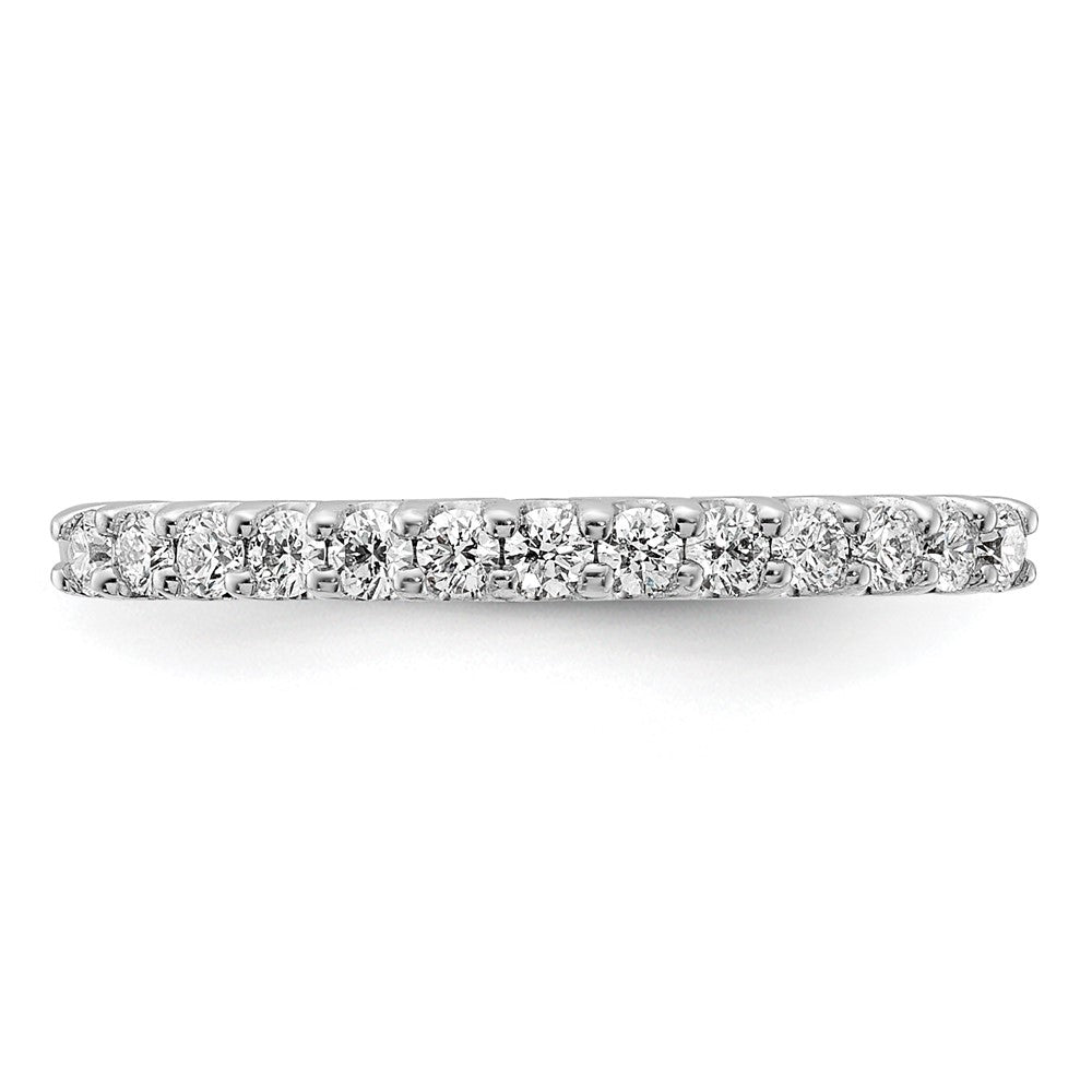 0.25ct. CZ Solid Real 14K White Gold Wedding Band Ring
