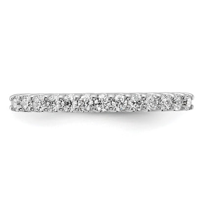 0.25ct. CZ Solid Real 14K White Gold Wedding Band Ring