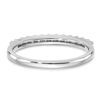 0.25ct. CZ Solid Real 14K White Gold Wedding Band Ring