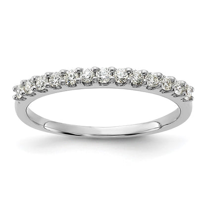 0.25ct. CZ Solid Real 14K White Gold Wedding Band Ring