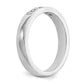 14k White Gold 5-Stone 1/4 carat Round Diamond Complete Channel Band