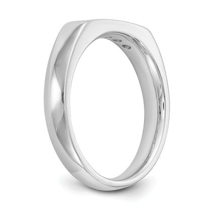 0.20ct. CZ Solid Real 14K White Gold 5-Stone Channel Wedding Band Ring