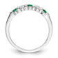 14k white gold real diamond w emerald band rm3285b em 019 waa