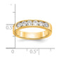 0.69ct. CZ Solid Real 14K Yellow Gold 6-3.1mm Stone Channel Wedding Band Ring