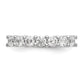 14k White Gold 7-Stone Shared Prong 1 carat Complete Round Diamond Band