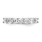 14k White Gold 7-Stone Shared Prong 1.4 carat Complete Round Diamond Band