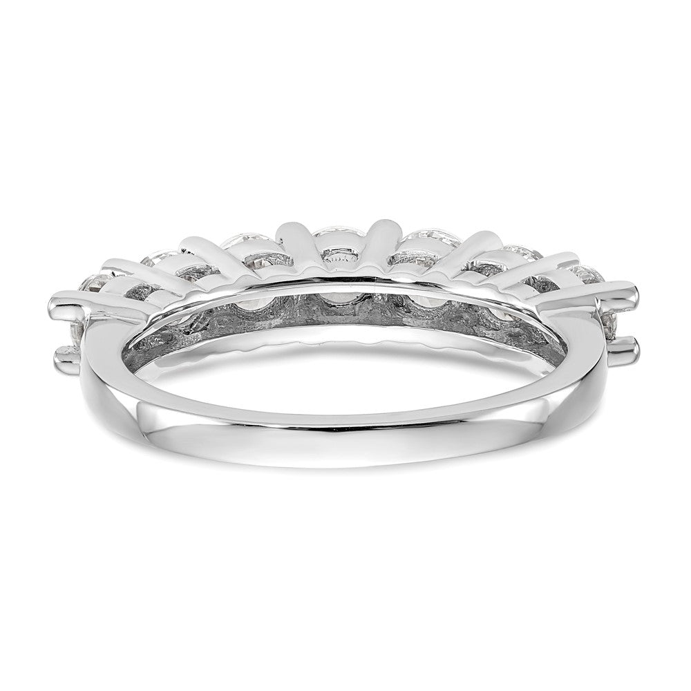 14k White Gold 7-Stone Shared Prong 1.4 carat Complete Round Diamond Band