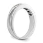 0.75ct. CZ Solid Real 14K Yellow Gold 7-Stone Channel Wedding Band Ring
