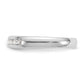 14K White Gold 7-Stone Real Diamond Channel Band