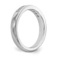 14K White Gold 8-Stone Real Diamond Channel Band
