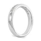 14k White Gold 10-Stone 1/3 carat Round Diamond Complete Channel Band