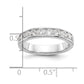 14k White Gold 10-Stone 7/8 carat Round Diamond Complete Channel Band