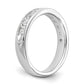 14k White Gold 11-Stone 3/4 carat Round Diamond Complete Channel Band