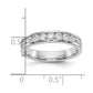 14k White Gold 11-Stone 3/4 carat Round Diamond Complete Channel Band