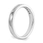 14k White Gold 11-Stone 1/5 carat Round Diamond Complete Channel Band