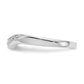 14K White Gold Real Diamond Band
