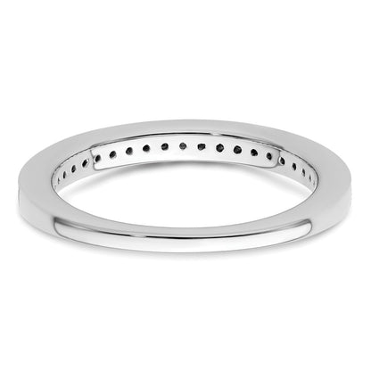 0.17ct. CZ Solid Real 14K White Gold Wedding Band Ring