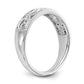 0.05ct. CZ Solid Real 14K White Gold Wedding Band Ring