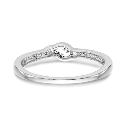 0.20ct. CZ Solid Real 14K White Gold Wedding Band Ring