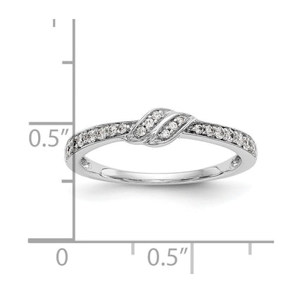 0.20ct. CZ Solid Real 14K White Gold Wedding Band Ring