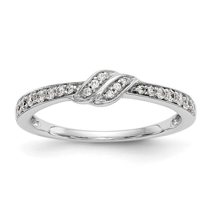 0.20ct. CZ Solid Real 14K White Gold Wedding Band Ring