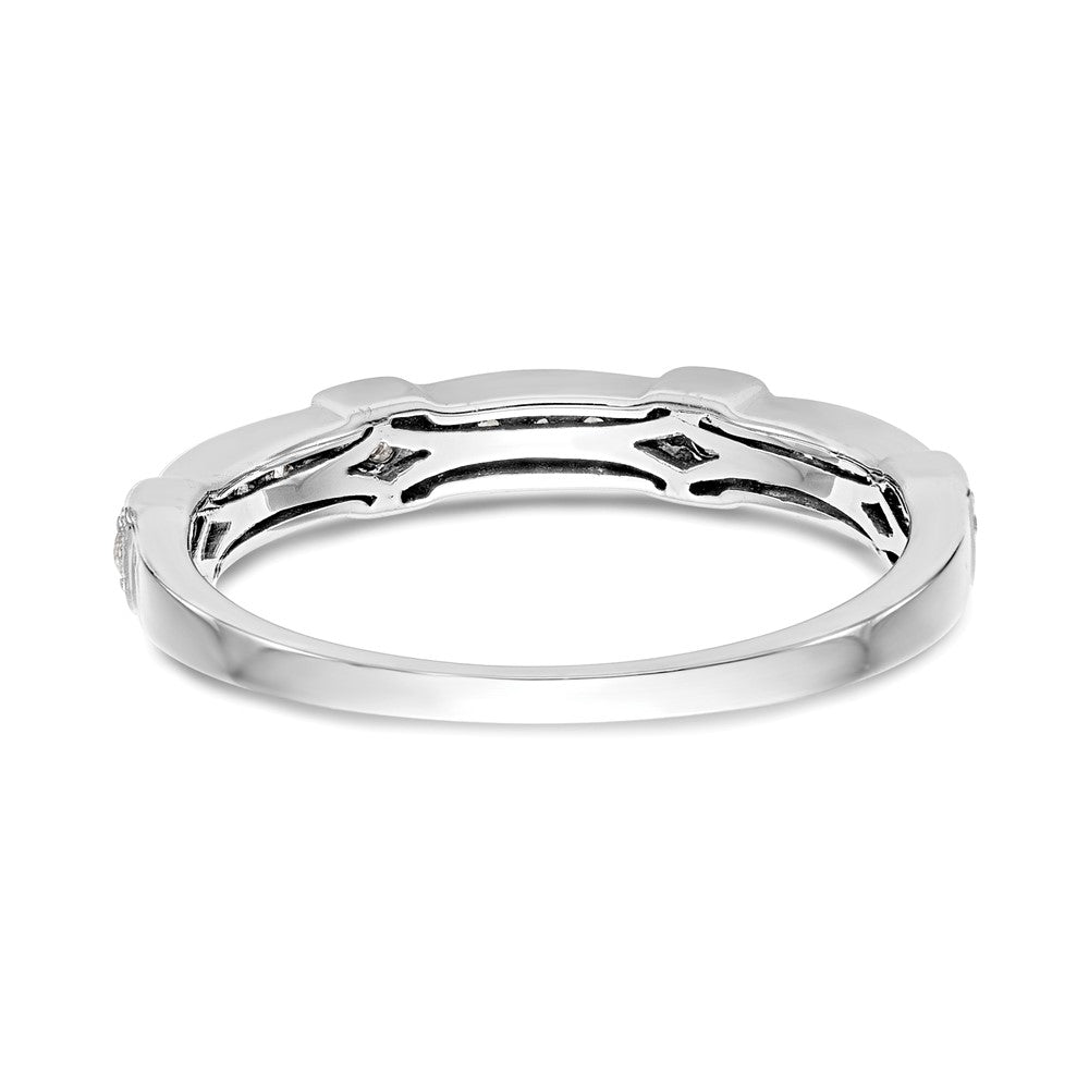 0.20ct. CZ Solid Real 14K White Gold Wedding Band Ring