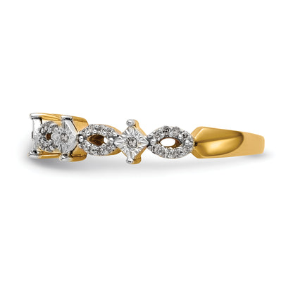 0.16ct. CZ Solid Real 14K Wedding Band Ring