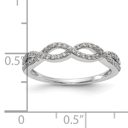 0.25ct. CZ Solid Real 14K White Gold Wedding Band Ring