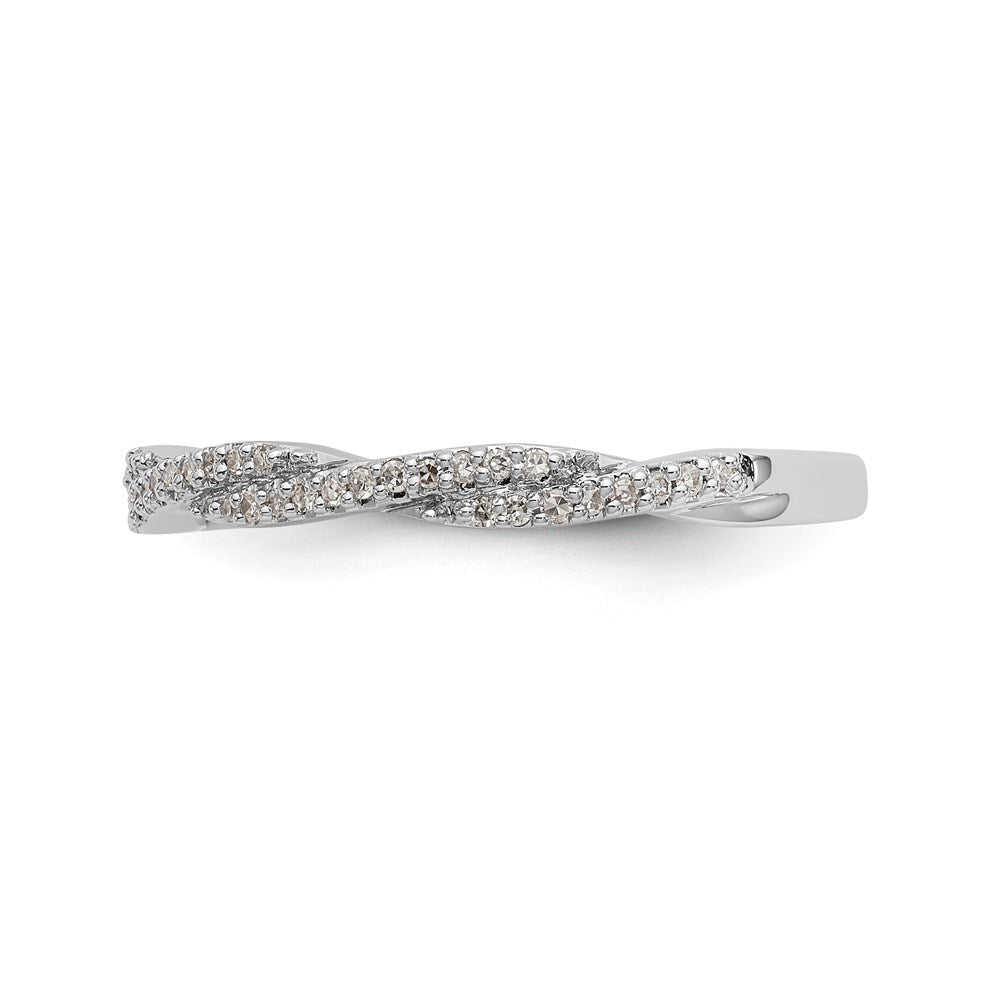 0.30ct. CZ Solid Real 14K White Gold Wedding Band Ring