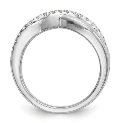0.21ct. CZ Solid Real 14K White Gold Wedding Band Ring