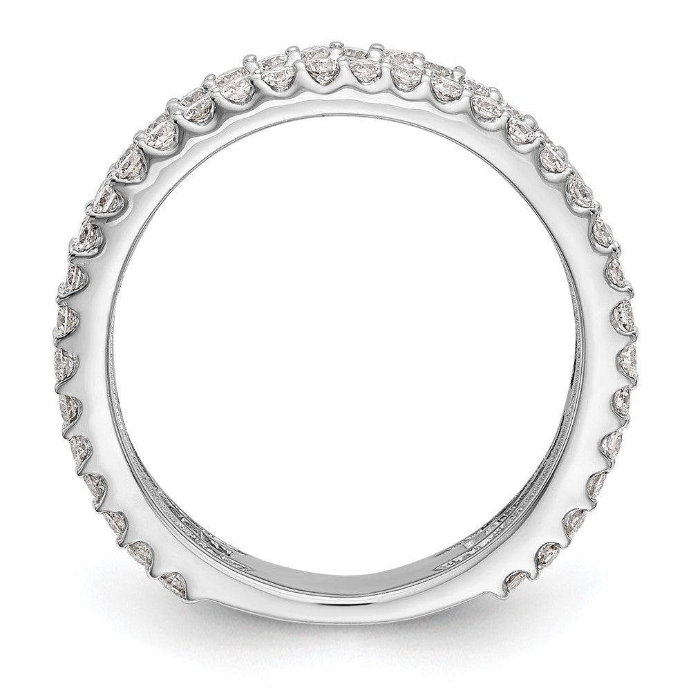 14K White Gold Real Diamond Band