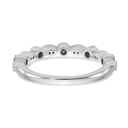 0.15ct. CZ Solid Real 14K White Gold Wedding Band Ring