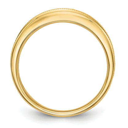 0.25ct. CZ Solid Real 14K Wedding Band Ring