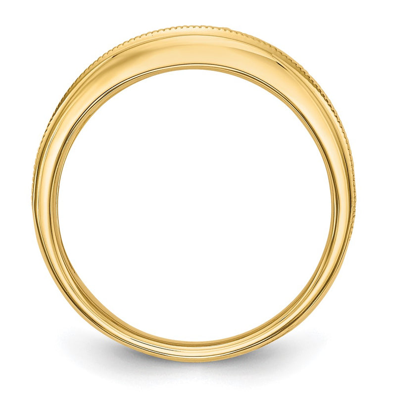 14K Yellow Gold Real Diamond Band