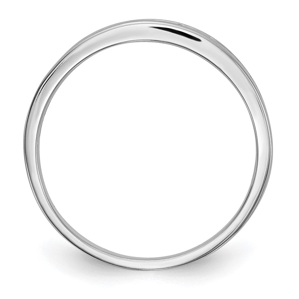 14k White Gold Yellow & White Real Diamond Band