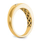 0.50ct. CZ Solid Real 14K Yellow Gold 5-Stone Men's Channel Wedding Band Ring