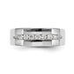 14k White Gold 7-Stone 1/3 carat Diamond Complete Mens Channel Band