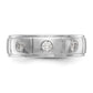 0.35ct. CZ Solid Real 14K White Gold Men's Wedding Band Ring