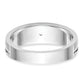 0.07ct. CZ Solid Real 14K White Gold Men's Wedding Band Ring