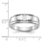 0.20ct. CZ Solid Real 14K White Gold Men's Wedding Band Ring