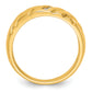0.12ct. CZ Solid Real 14K Men's Wedding Band Ring