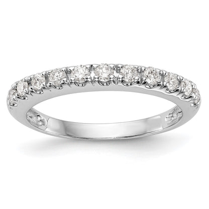 14k White Gold Real Diamond Wedding Band