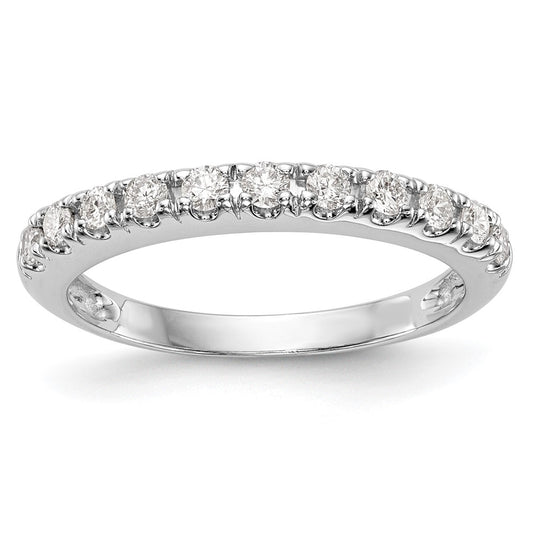 0.33ct. CZ Solid Real 14k White Gold Wedding Wedding Band Ring
