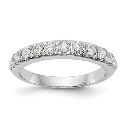 14k White Gold Real Diamond Wedding Band