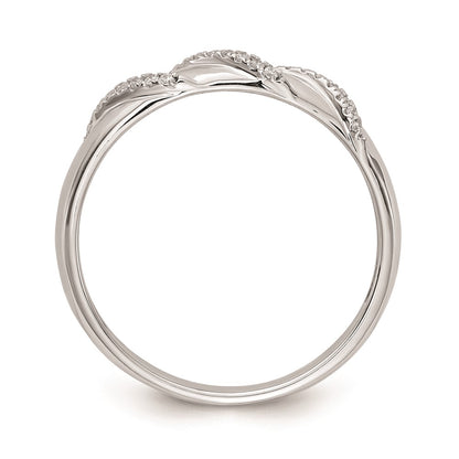 14K White Gold Complete Real Diamond Trio Men's Wedding Band