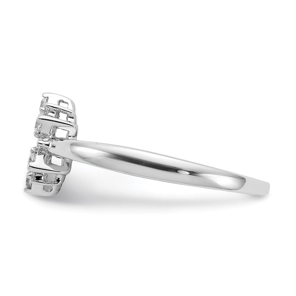 14k White Gold Real Diamond Fancy Ring