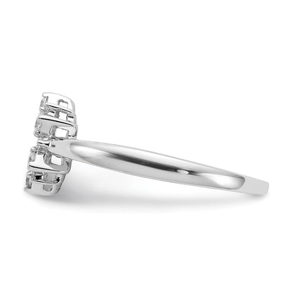 14k White Gold Real Diamond Fancy Ring