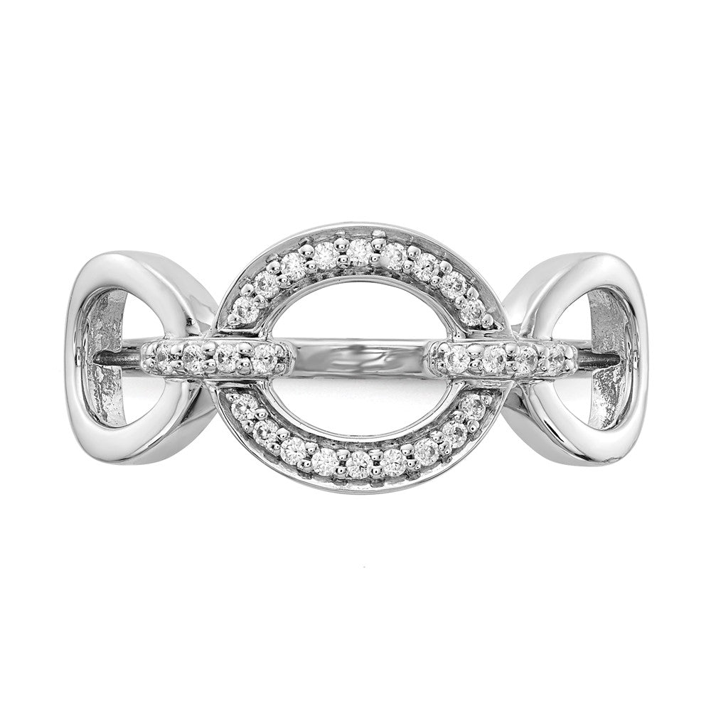 14k White Gold Real Diamond Fancy Ring